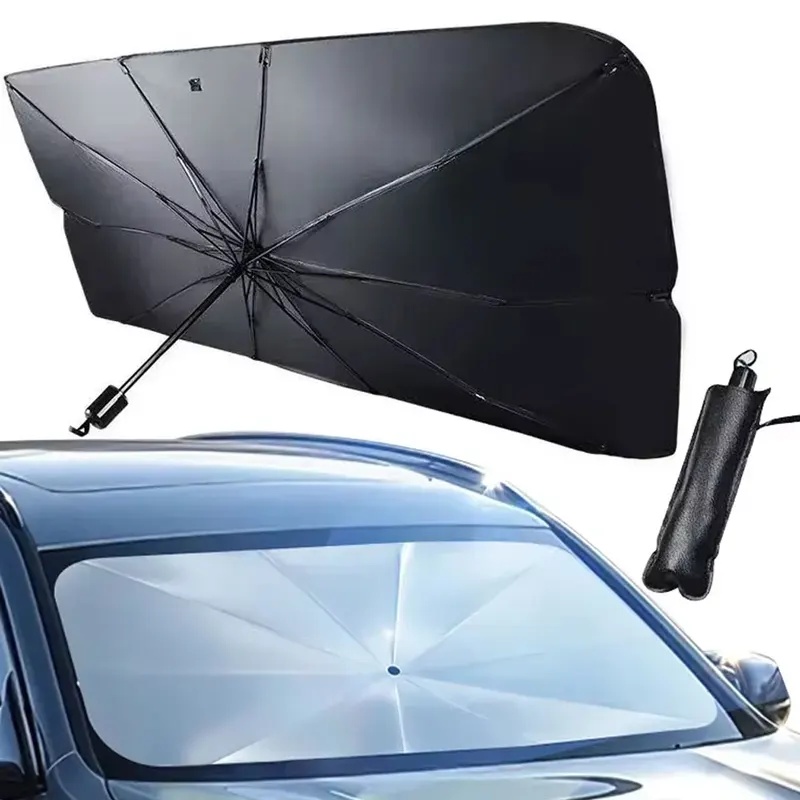 Car Sunshade Windshield Umbrella Foldable - Christmas Stocking Stuffers, Portable Car Windshield