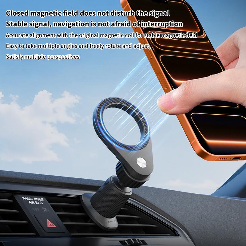 New 1Pcs Carbon Fiber Magnetic - Magnetic Phone Holder For Car Vent recension och pris