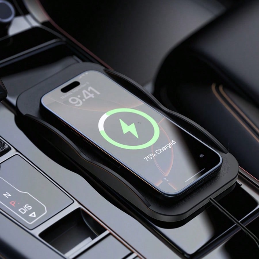 Tafdiur 1-Piece Silicone Squar - Wireless Car Charger Mount Fast Charging recension och pris