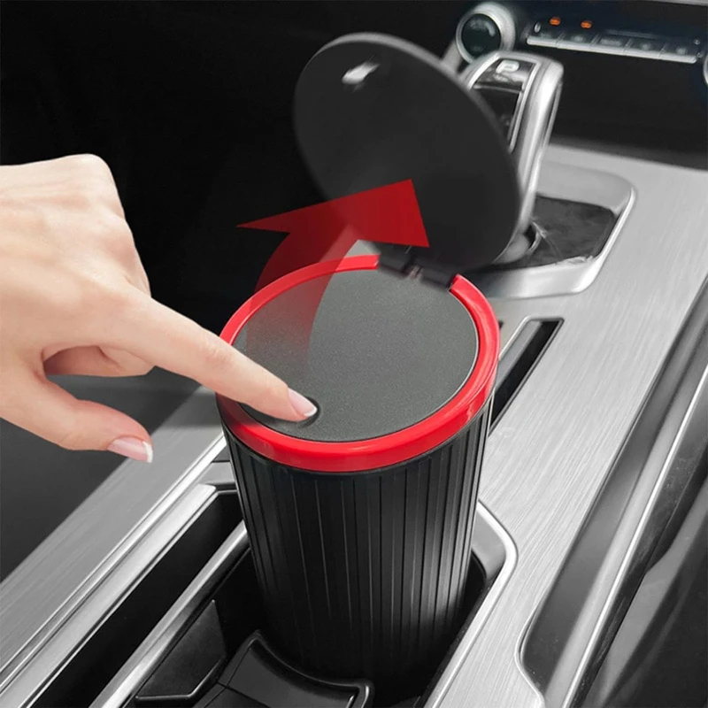 Car Trash Can Press Switch Typ - Waterproof Car Trash Can With Lid recension och pris
